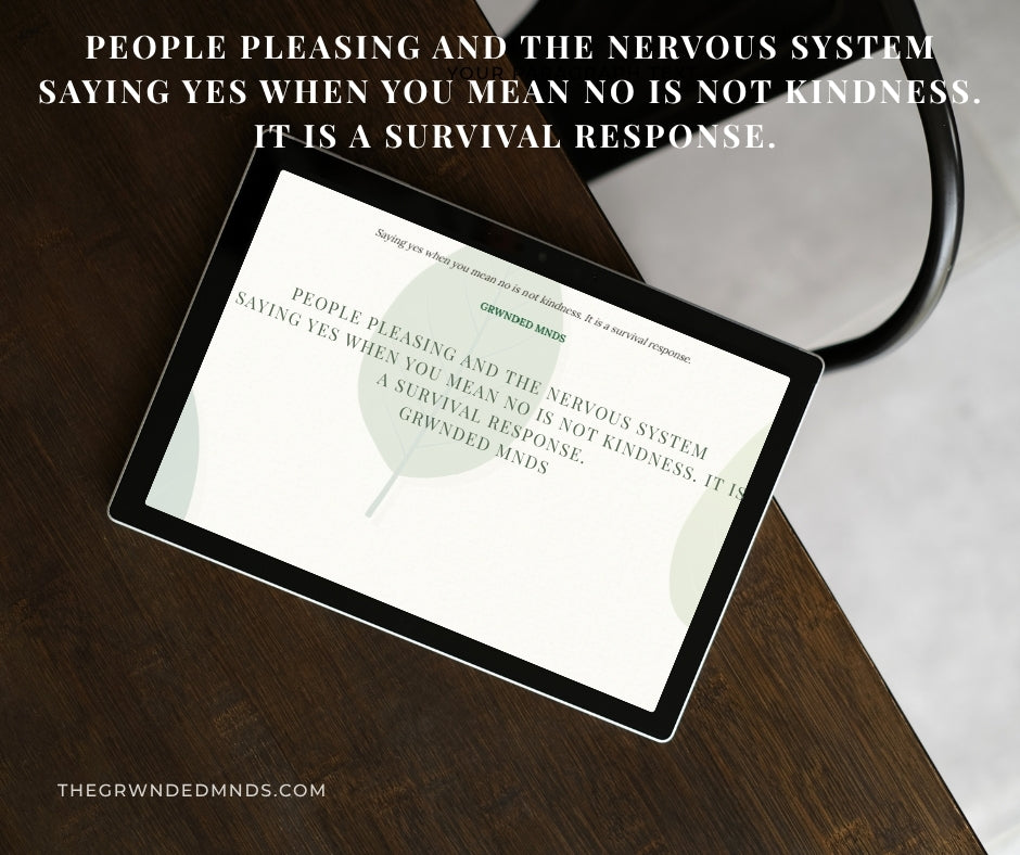 People Pleasing and the Nervous System — A Somatic Guide and Workbook
