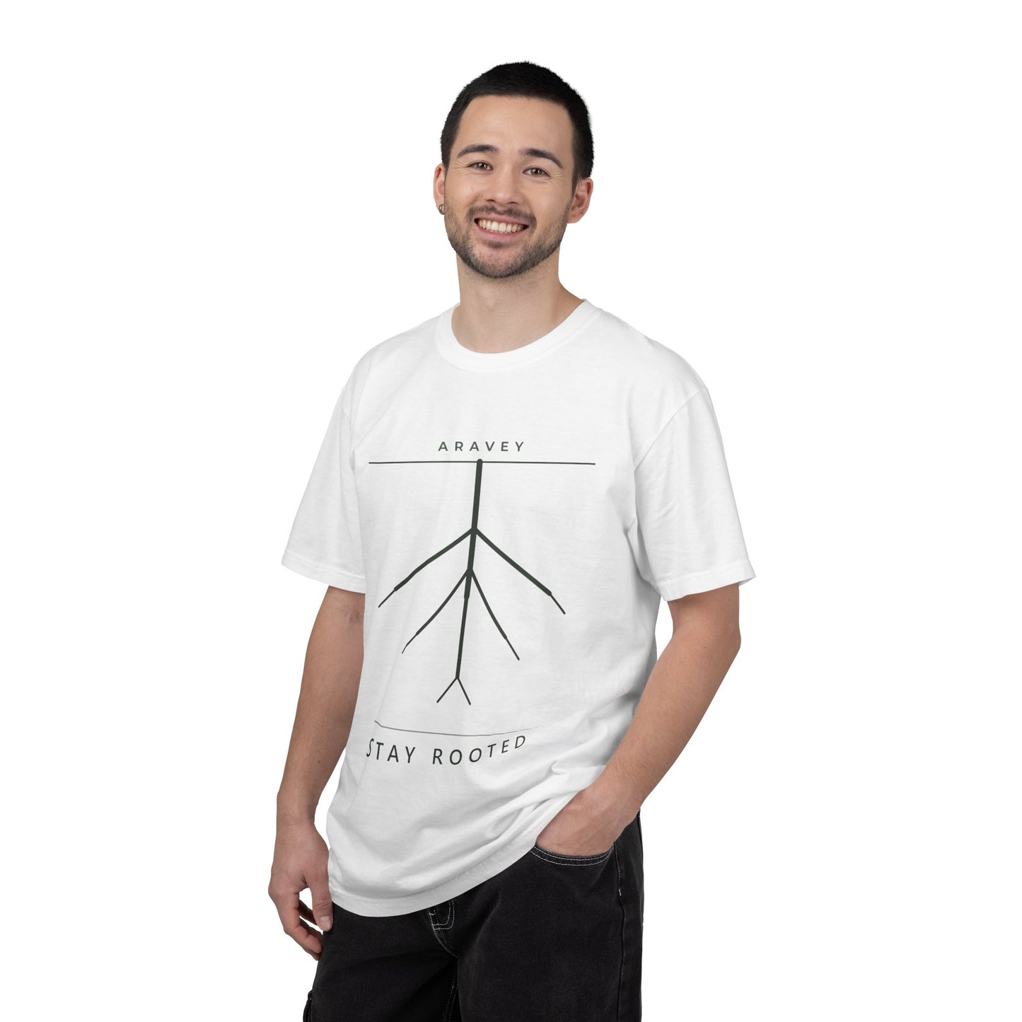 The Rooted Depth Tee: Aravey, Wear the Practice Collection