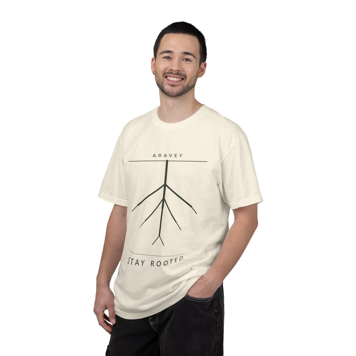 The Rooted Depth Tee: Aravey, Wear the Practice Collection