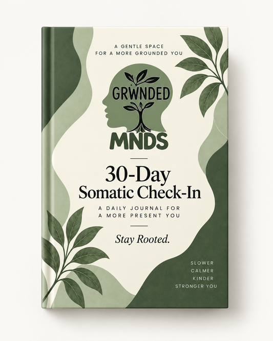 GRWNDED MNDS 30 Day Somatic Check In Journal